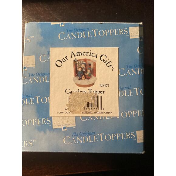 Our America Gift 2000 Carolers Topper Candle With Original Box - Picture 7 of 8